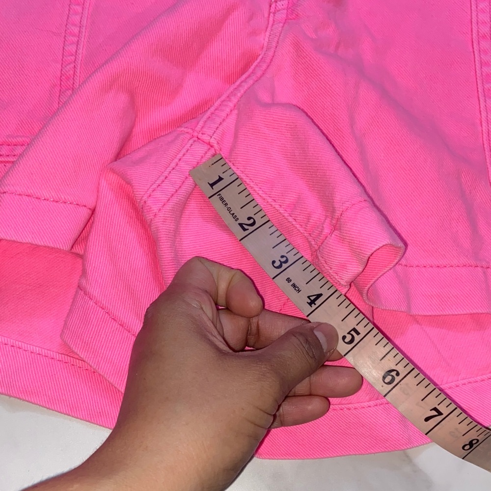 GAP High Rise Waist Neon Pink Women's Shorts Size XL - Picture 12 of 13